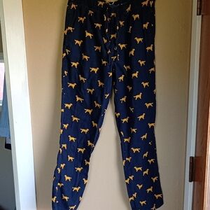 J.Crew Factory Retriever Dog Lounge Pajama Draw String Pants Size M